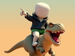 Mchezo Stickman. Dinosaur Arena