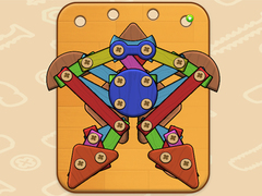 Mchezo Wood & Screw Puzzle