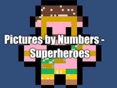 Mchezo Pictures by Numbers - Superheroes