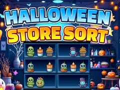 Mchezo Halloween Store Sort