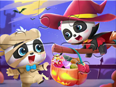 Mchezo Jigsaw Puzzle: Baby Panda Halloween