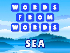 Mchezo Words from words: Sea