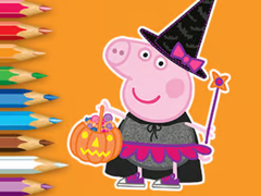 Mchezo Coloring Book: Peppa Pig Halloween