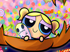Mchezo Jigsaw Puzzle: Powerpuff Girl Halloween