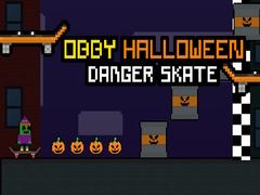 Mchezo Obby Halloween Danger Skate