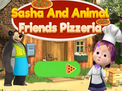 Mchezo Sasha And Animal Friends Pizzeria