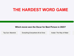 Mchezo The Hardest Word Game