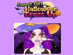 Mchezo Sweet Girl Halloween Dress Up