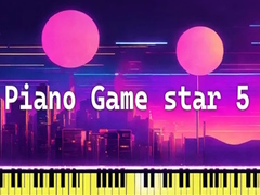 Mchezo Piano Game star 5