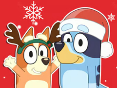 Mchezo Jigsaw Puzzle: Bluey Christmas Gift