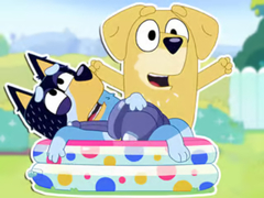Mchezo Jigsaw Puzzle: Bluey Dad Baby