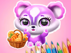 Mchezo Coloring Book: Fluffy Picnic