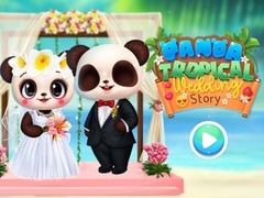 Mchezo Panda Tropical Wedding Story