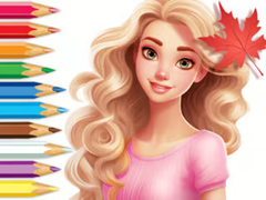 Mchezo Coloring Book: Barbie Autumn Tale