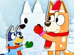 Mchezo Jigsaw Puzzle: Bluey Christmas Snowman