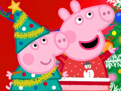 Mchezo Jigsaw Puzzle: Peppa Pig Christmas Preparation