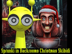 Mchezo Sprunki in Backrooms Christmas Skibidi 