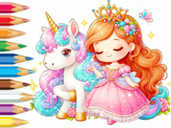 Mchezo Coloring Book: Unicorn Secret Whisper