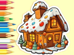 Mchezo Coloring Book: Christmas Candy House