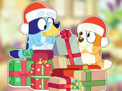Mchezo Jigsaw Puzzle: Bluey Christmas Unboxing