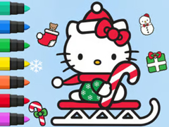 Mchezo Coloring Book: Hello Kitty Christmas
