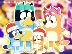 Mchezo Jigsaw Puzzle: Bluey Family Xmas Eve