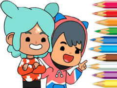 Mchezo Coloring Book: Toca Boca Friends