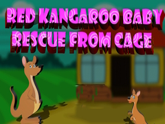 Mchezo Red Kangaroo Baby Rescue from Cage