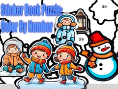 Mchezo Sticker Book Puzzle: Color By Number