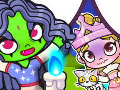 Mchezo Jigsaw Puzzle: Elphaba And Glinda