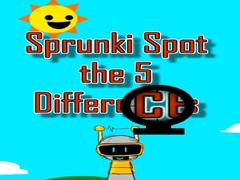 Mchezo Sprunki Spot the 5 Differences