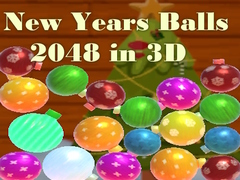 Mchezo New Years Balls 2048 in 3D