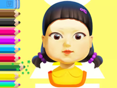 Mchezo Coloring Book: Squid Game Doll