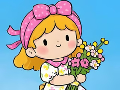 Mchezo Jigsaw Puzzle: Little Flower Girl