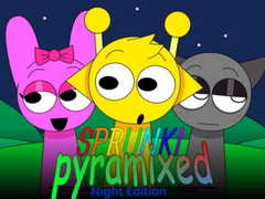 Mchezo Sprunki Pyramixed: Night Edition