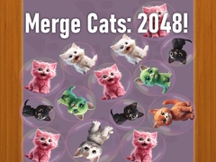 Mchezo Merge Cats: 2048!