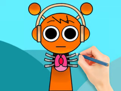Mchezo Coloring Book: Sprunki Horror Oren