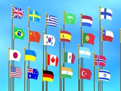 Mchezo Flag Puzzle Jam: Collect Flags