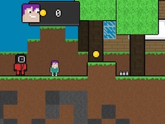 Mchezo Squid Escape But Blockworld
