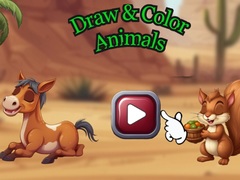 Mchezo Draw & Color Animals