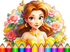 Mchezo Coloring Book: Flower Dress Up