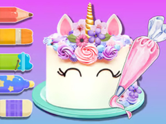 Mchezo Coloring Book: Unicorn Cake