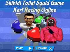 Mchezo Skibidi Toilet Squid Game Kart Racing Online