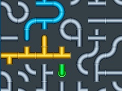 Mchezo Connect The Pipes Water Puzzle