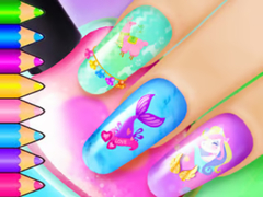 Mchezo Coloring Book: Nail Art Salon