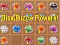 Mchezo Dice Puzzle Flowers!