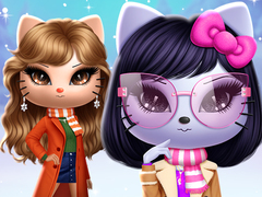 Mchezo Kitty Squad Winter Dress Up