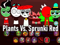 Mchezo Plants Vs. Sprunki Red