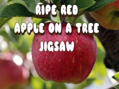 Mchezo Ripe Red Apple on a Tree Jigsaw