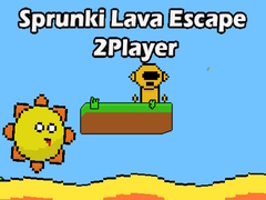 Mchezo Sprunki Lava Escape 2Player